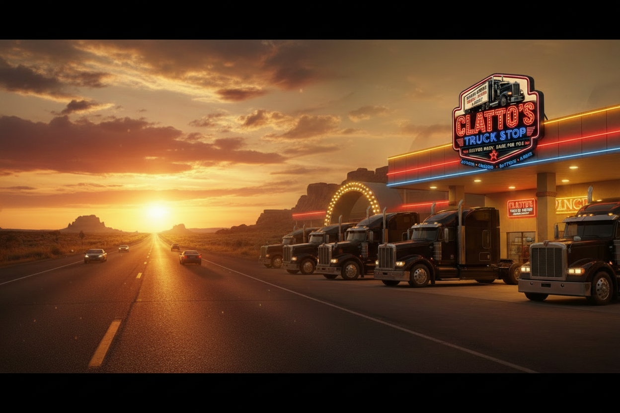 Clatto's Truck Stop Hero Image Refined